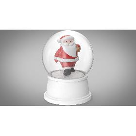 Snow Globe with Santa Claus 3 model